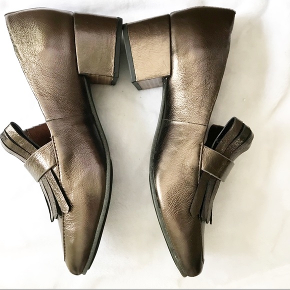 Bronze Tassel Leather Loafer Gentle Souls Size 8 - Picture 5 of 7